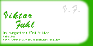 viktor fuhl business card