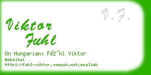 viktor fuhl business card